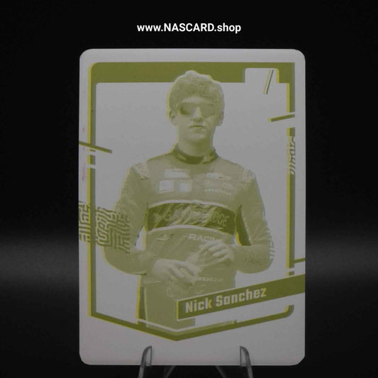 2024 Panini Donruss NASCAR #34 Printing Plate Nick Sanchez 1/1