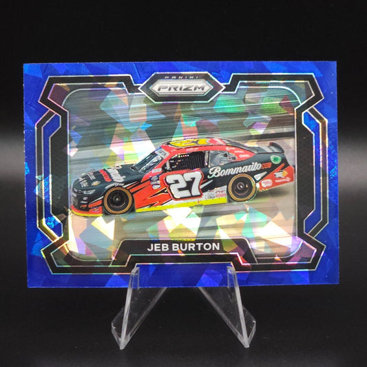 2024 Panini Prizm Racing Blue Cracked Ice Rides #25 Jeb Burton
