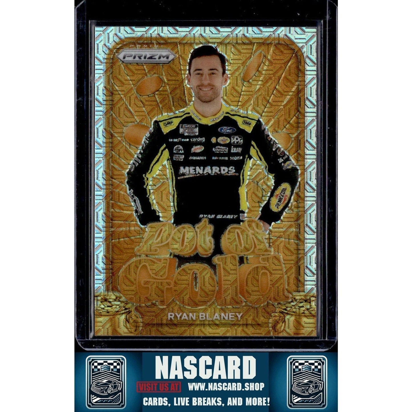 2024 Panini Prizm #11 Ryan Blaney Pot Of Gold Mojo #/25