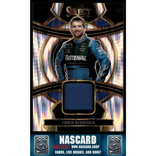 2024 Panini Select #SS-CBS Chris Buescher Selective Swatches Flash Prizms