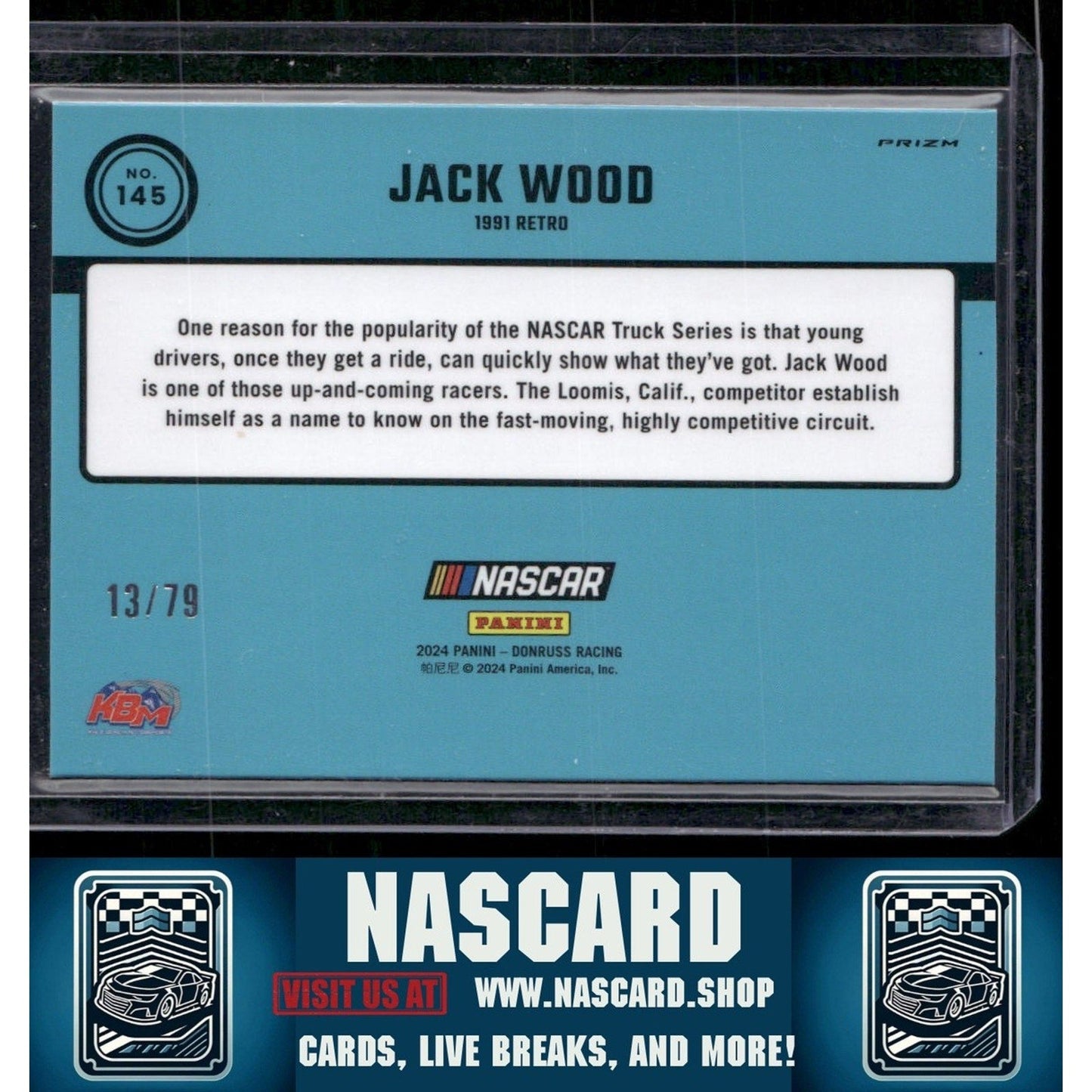 2024 Donruss #145 Jack Wood Optic Pink Velocity #/79