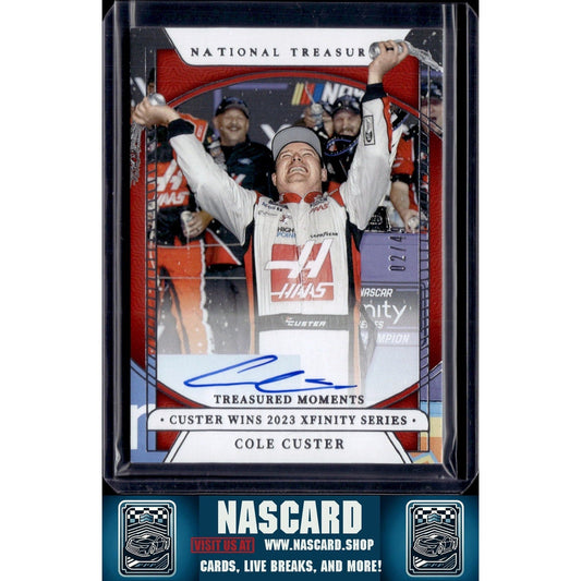 2024 Panini National Treasures #TMS-CCT Cole Custer Treasured Moments #/49