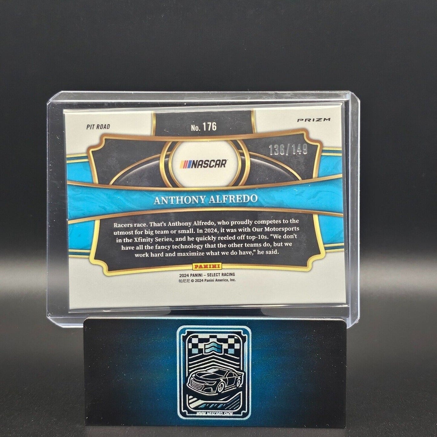 2024 Panini Select - Pit Road Red And Blue Prizm #176 Anthony Alfredo /149