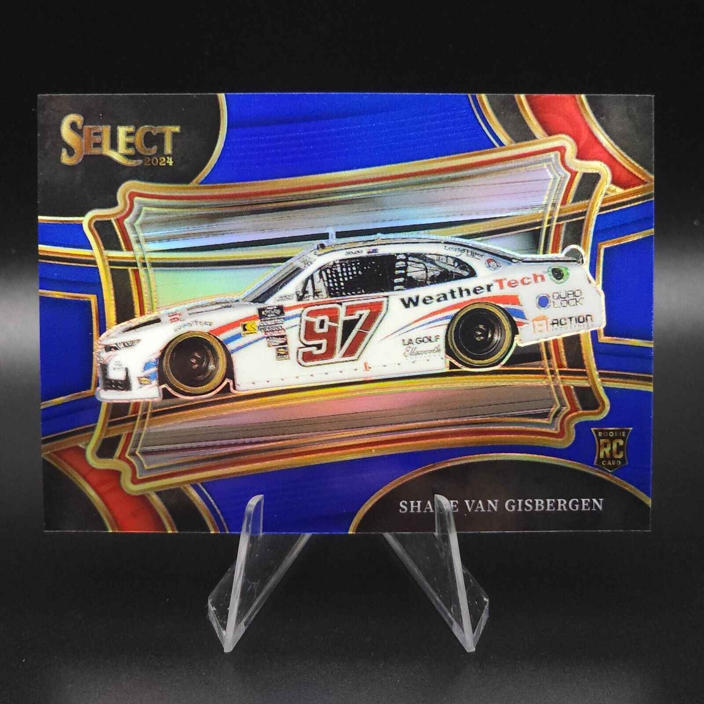 2024 Panini Select Pit Road Shane Van Gisbergen #129 Blue Prizm /175 (RC)