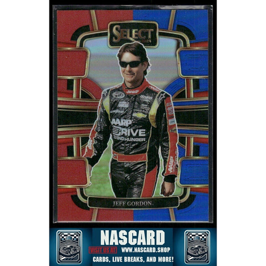 2024 Panini Select Grandstand Red and Blue Prizm Jeff Gordon #60 024/249