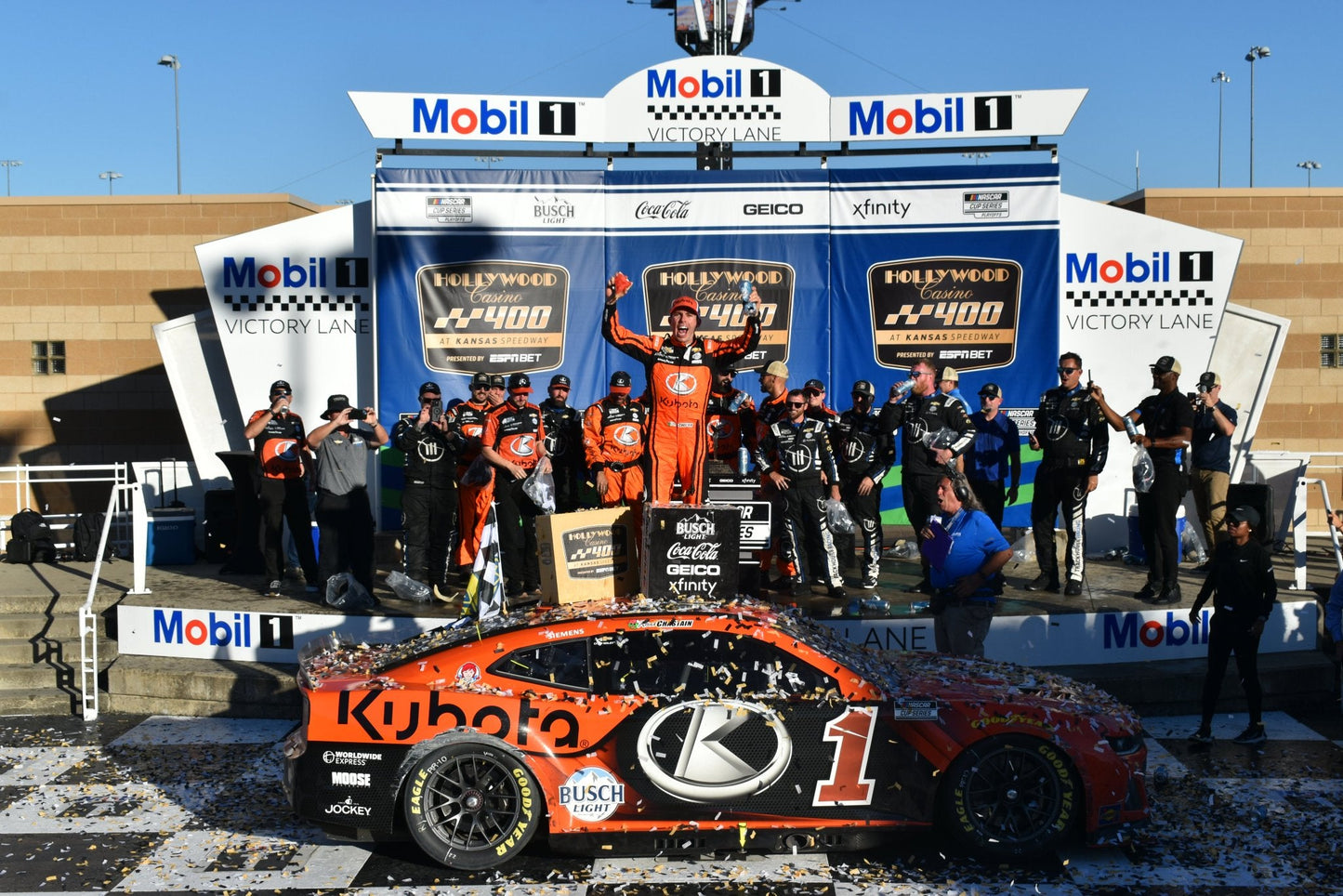 Ross Chastain #1 2024 Kansas Speedway Hollywood Casino 400 Raced Win 1:64 Diecast *IN STOCK*