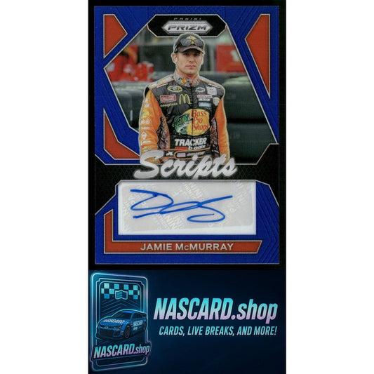 2024 Panini Prizm #S-JMY Jamie McMurray Scripts Blue