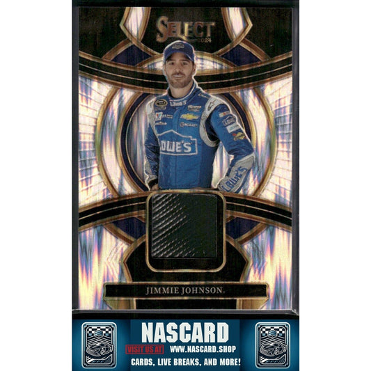 2024 Panini Select #SS-JJN Jimmie Johnson Selective Swatches Flash Prizms