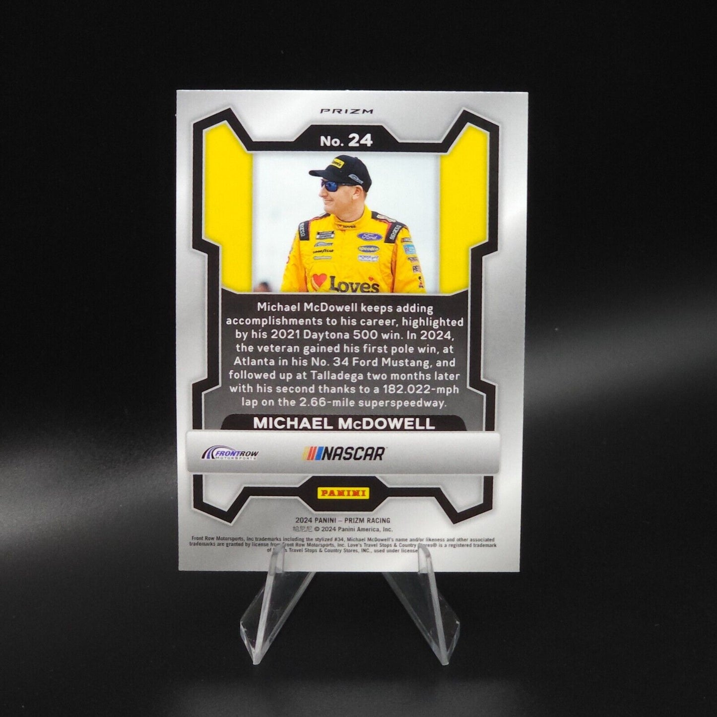 2024 Panini Prizm - Blue Cracked Ice #24 Michael McDowell