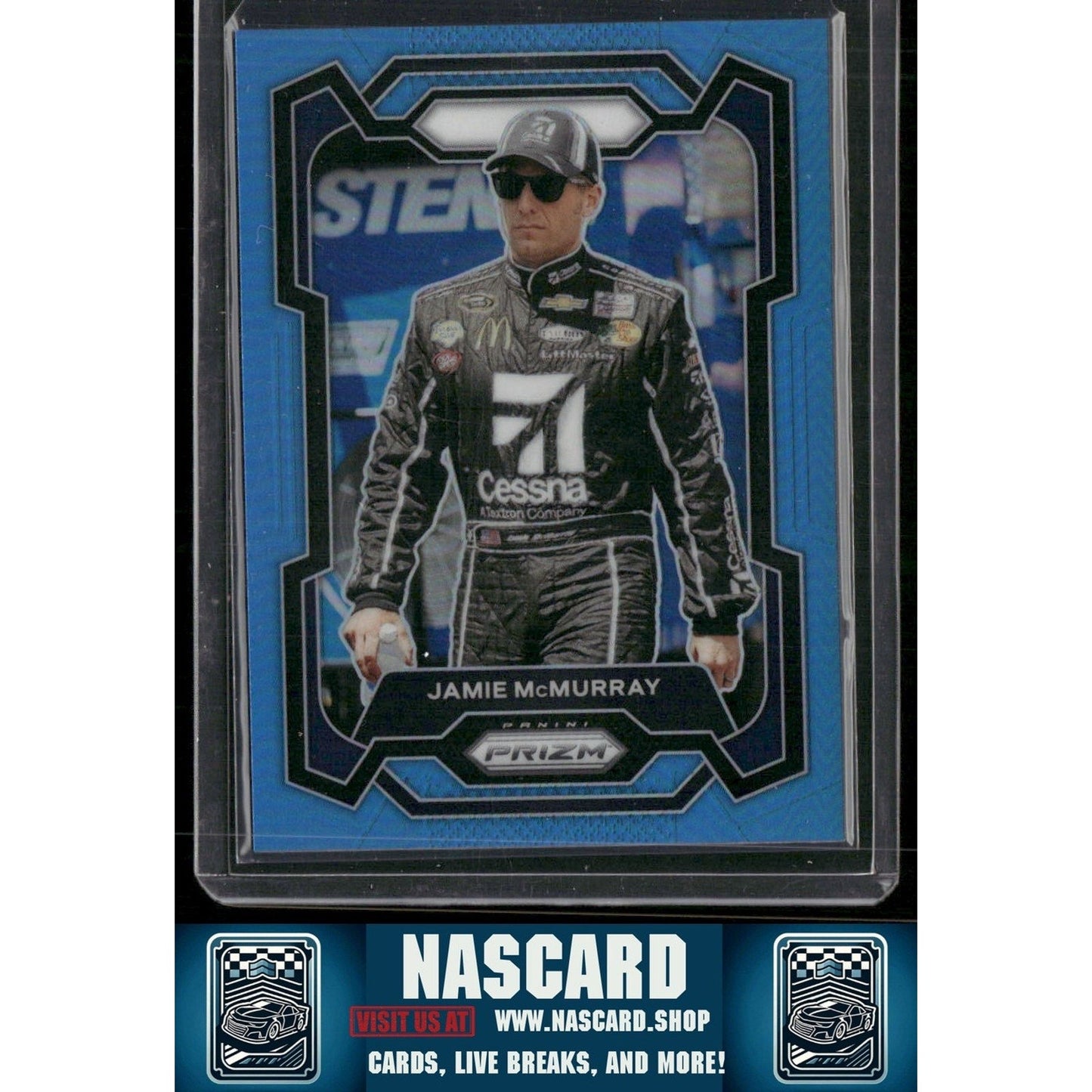 2024 Panini Prizm #46 Jamie McMurray Carolina Blue #/49