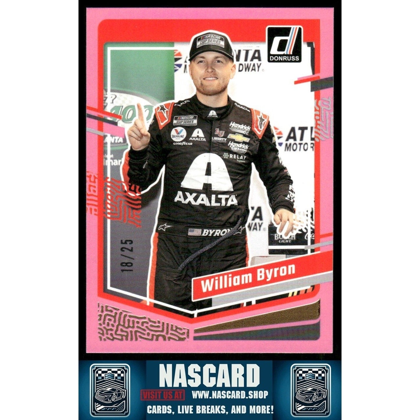 2024 Panini Donruss NASCAR - William Byron #63 Pink /25