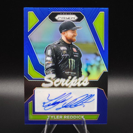 2024 Panini Prizm Racing Scripts Blue Prizm Tyler Reddick 46/49