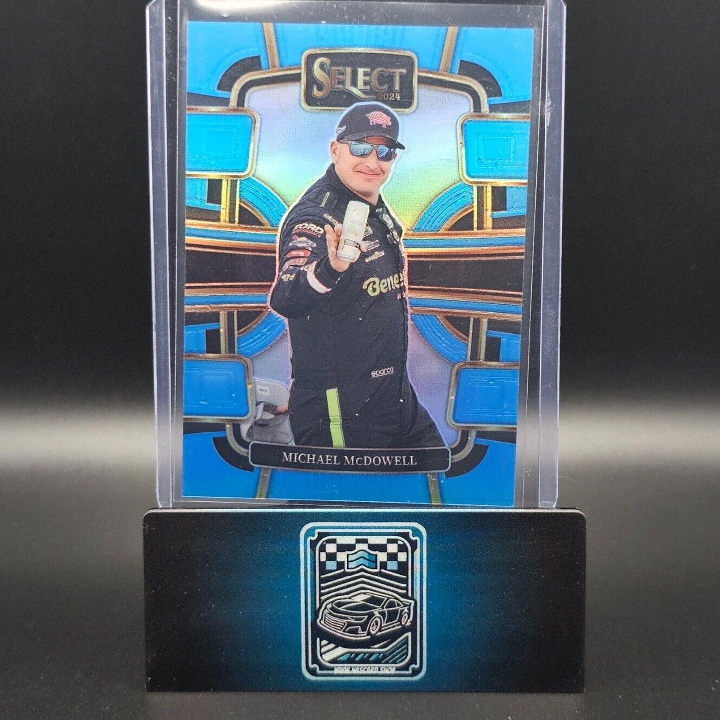2024 Panini Select - Grandstand Light Blue Prizm #44 Michael McDowell /199