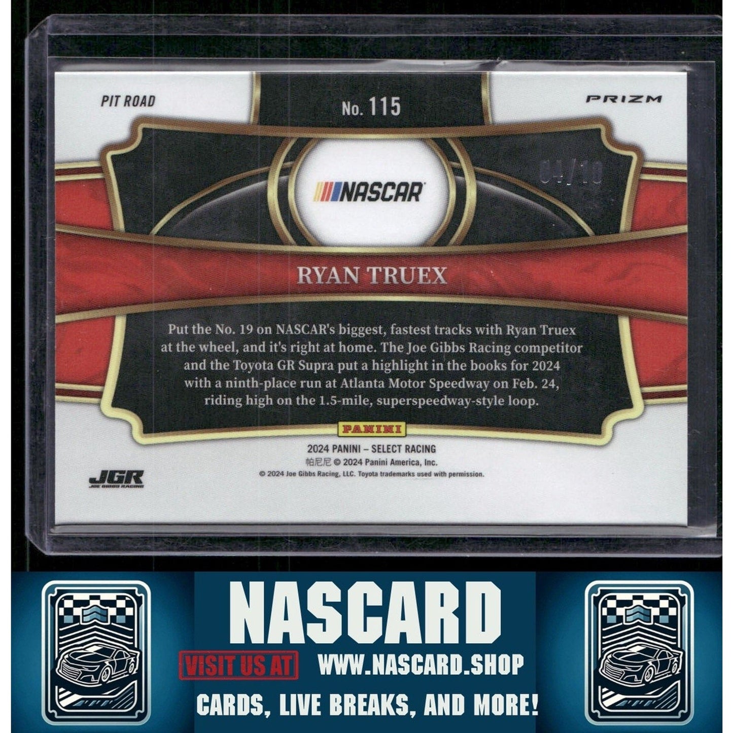 2024 Panini Select Pit Road #115 Ryan Truex Gold Prizms #/10