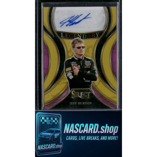 2024 Panini Select #LS-JBT Jeff Burton Legendary Signatures Gold Prizms #01/10
