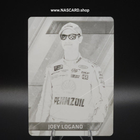 2017 Panini Absolute - #80 Printing Plate Black Joey Logano 1/1