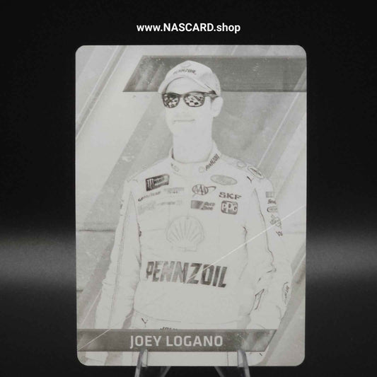 2017 Panini Absolute - #80 Printing Plate Black Joey Logano 1/1