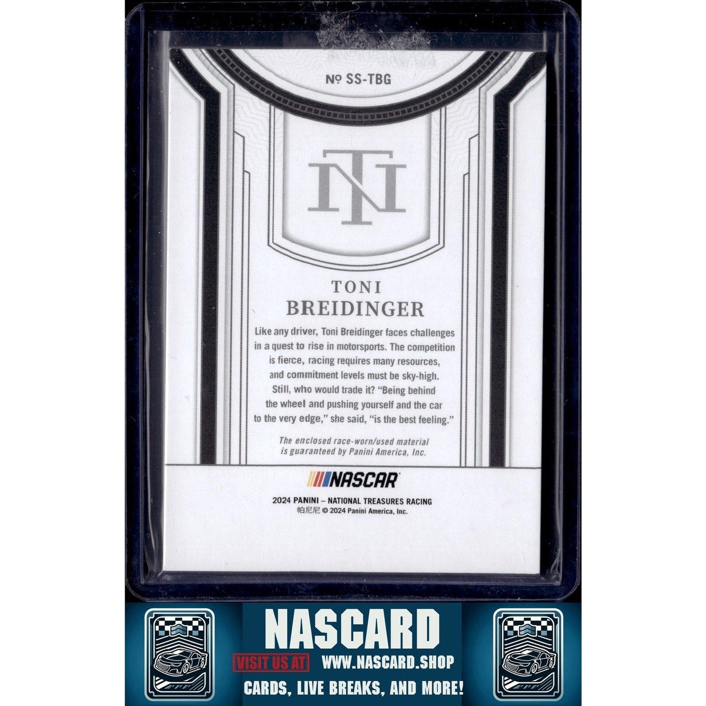 2024 Panini National Treasures #SS-TBG Toni Breidinger Silhouettes