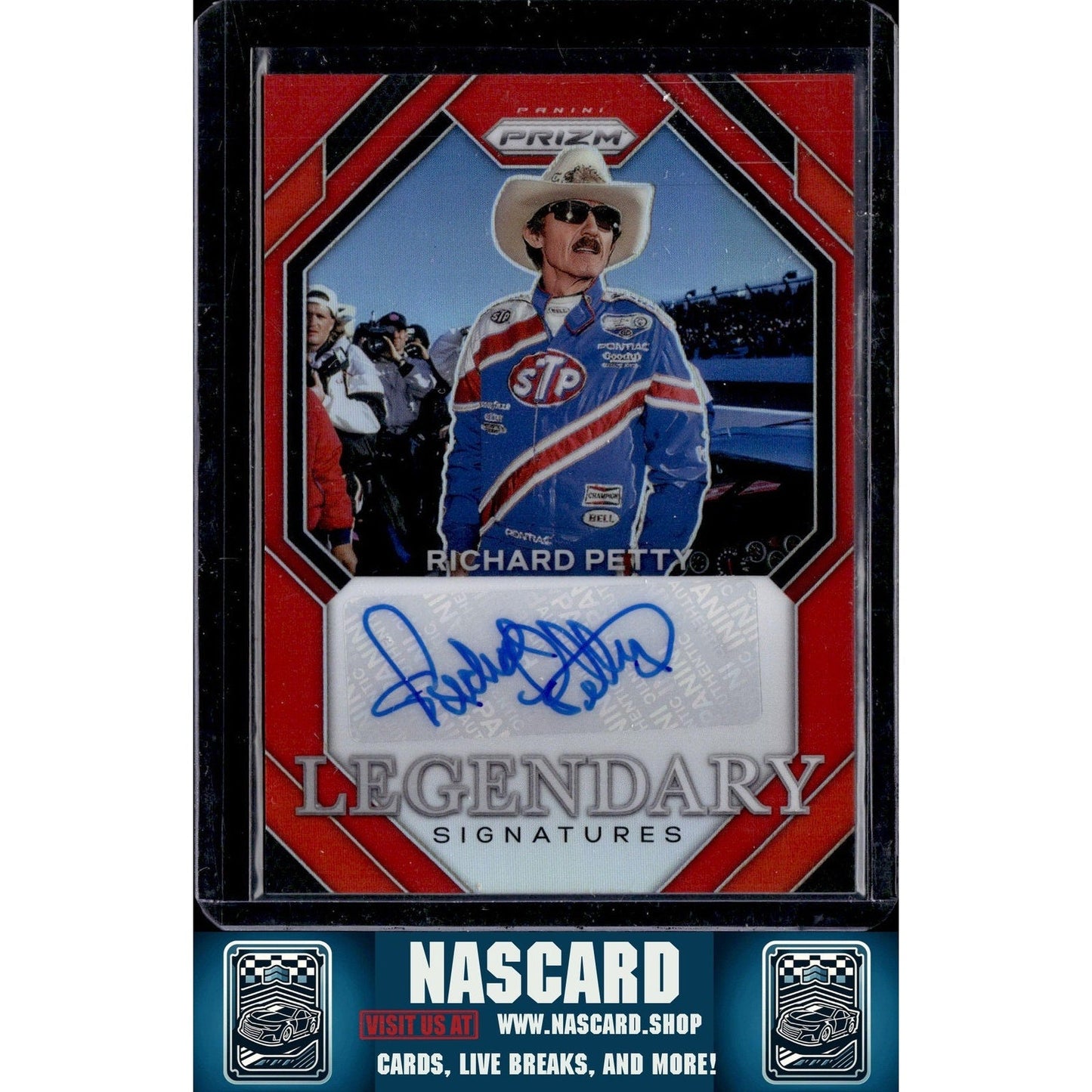 2024 Panini Prizm #LS-RPT Richard Petty Legendary Signatures Red #/49