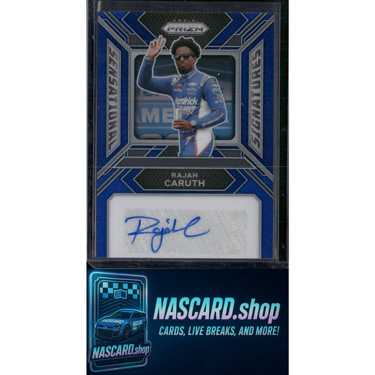 2024 Panini Prizm #SS-RCH Rajah Caruth Sensational Signatures Blue #/49