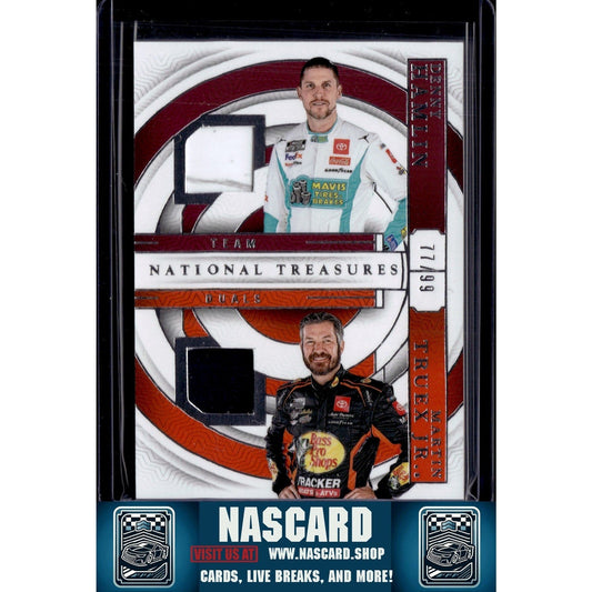 2024 Panini National Treasures Denny Hamlin / Martin Truex Jr. Team Duals