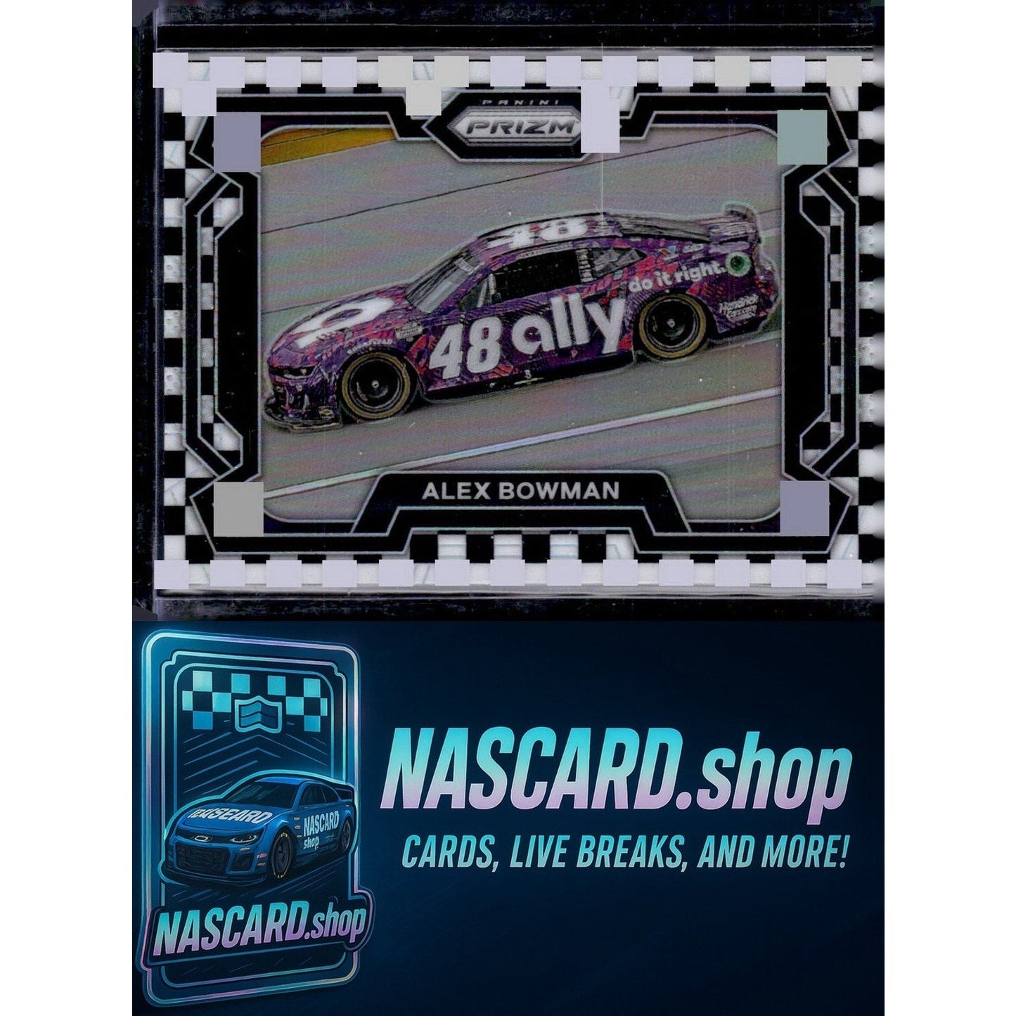 2024 Panini Prizm #83 Alex Bowman Checkered Flag #/75