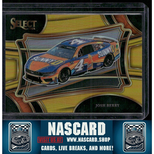 2024 Panini Select Pit Road #166 Josh Berry Gold Prizms #/10