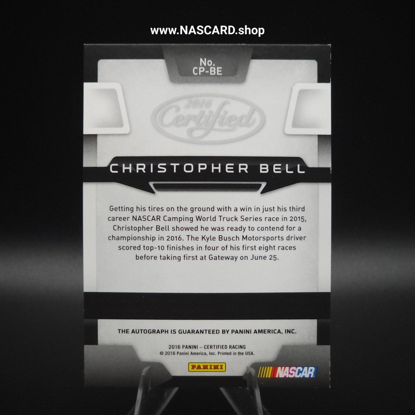2018 Panini Certified Potential Signatures Mirror Red Christopher Bell /49 (RC)