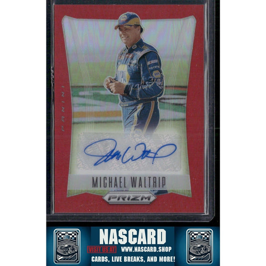 2024 Panini Prizm #TS-MWP Michael Waltrip Throwback Signatures Red