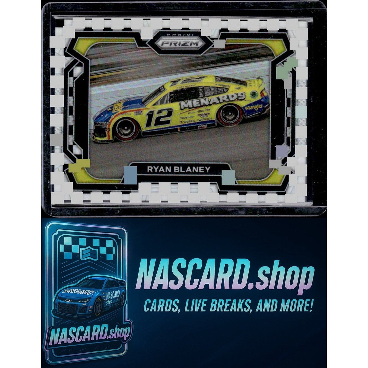 2024 Panini Prizm #50 Ryan Blaney Checkered Flag #/75