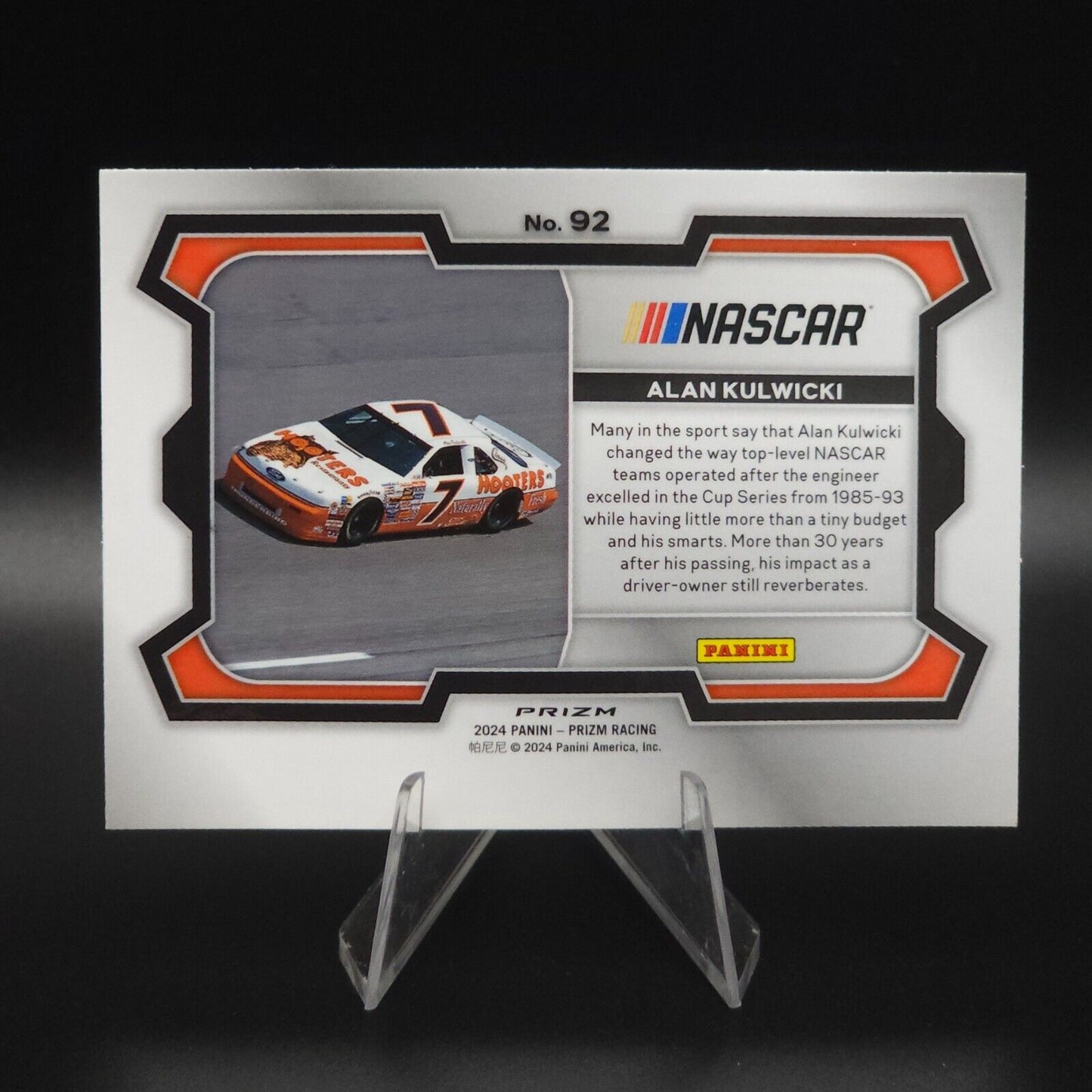 2024 Panini Prizm Rides Green Prizm #92 Alan Kulwicki