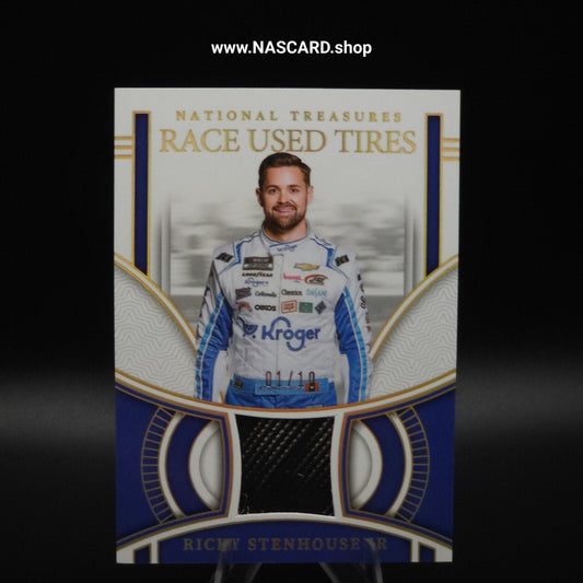2024 National Treasures Race Used Tires Holo Gold Ricky Stenhouse Jr. 01/10