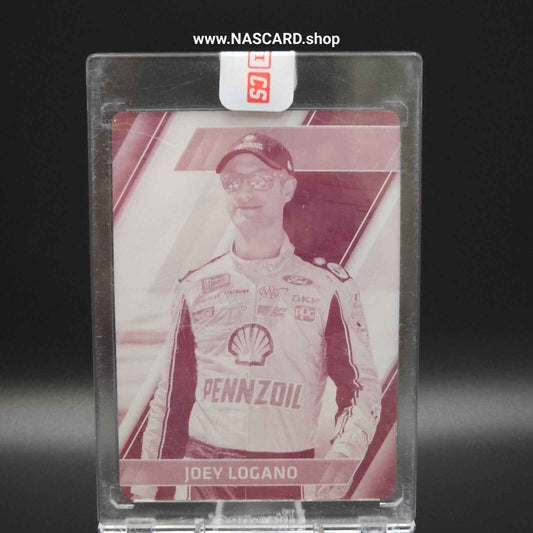 2017 Panini Absolute -#80 Printing Plate Magenta Joey Logano 1/1