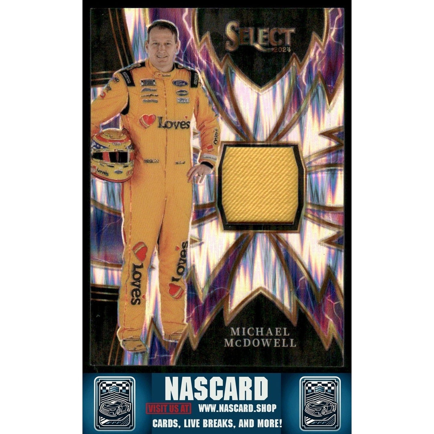 2024 Panini Select #S-MMD Michael McDowell Sparks Flash Prizms