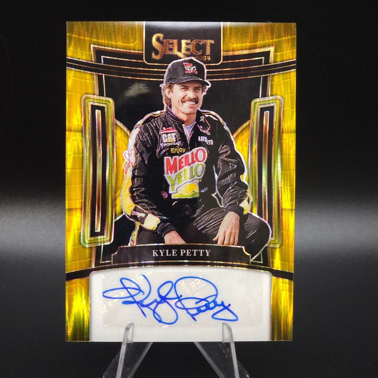 2024 Panini Select Racing Signatures Gold Flash Prizm #S-KPY Kyle Petty (AU) /10