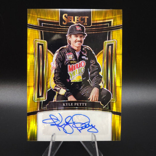 2024 Panini Select Racing Signatures Gold Flash Prizm #S-KPY Kyle Petty (AU) /10
