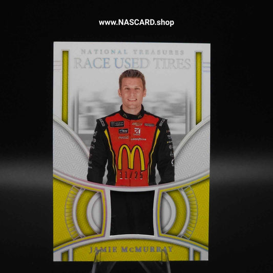 2024 National Treasures Race Used Tires Holo Silver Jamie McMurray /25