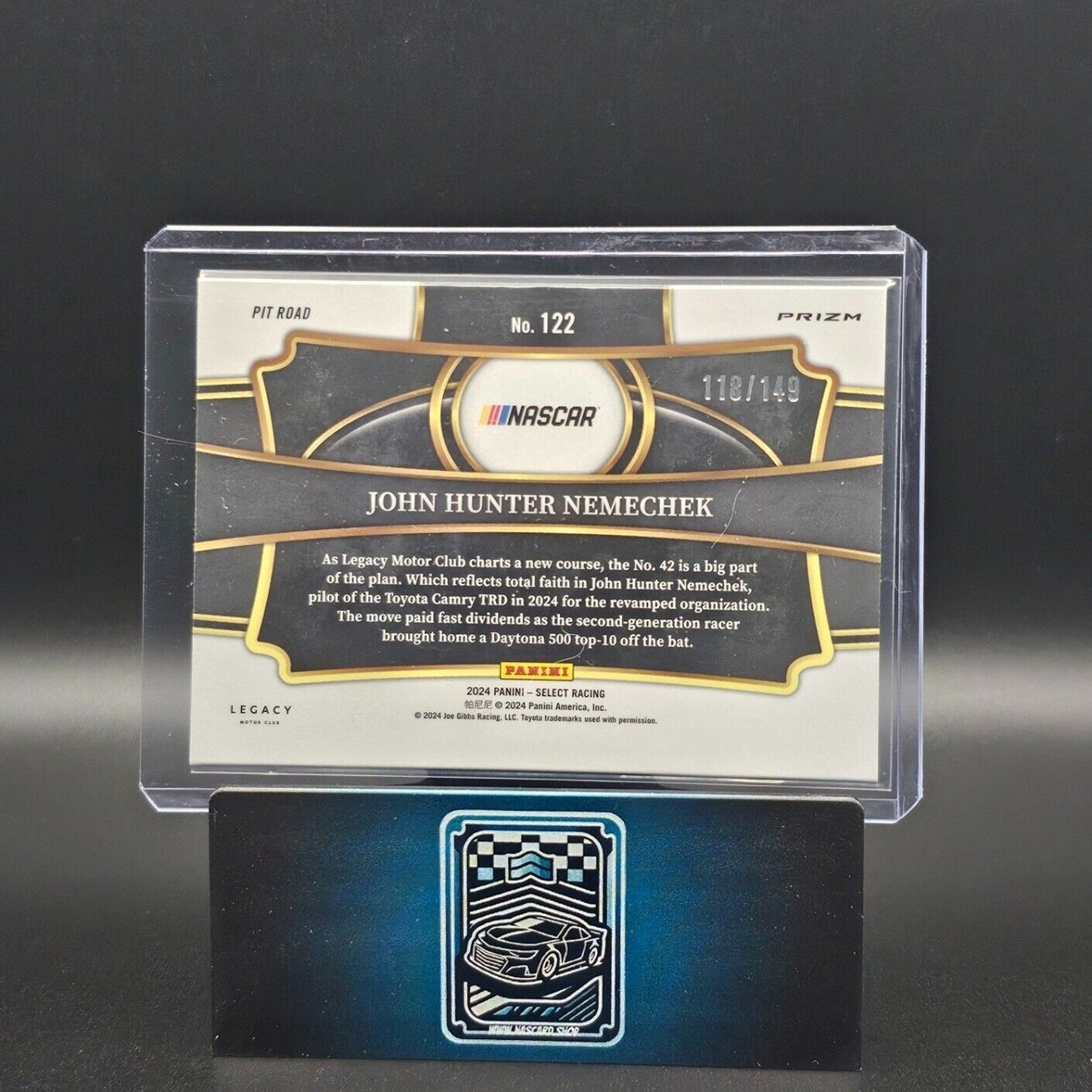 2024 Panini Select - Pit Road Red And Blue Prizm #122 John Hunter Nemechek /149