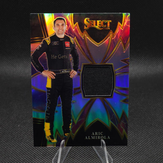 2024 Panini Select Racing Sparks Silver Prizm #S-AAM Aric Almirola