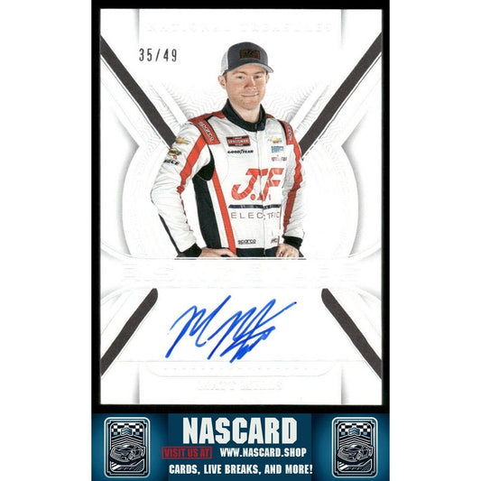 2024 National Treasures Rising Stars Holo Silver Matt Mills /49