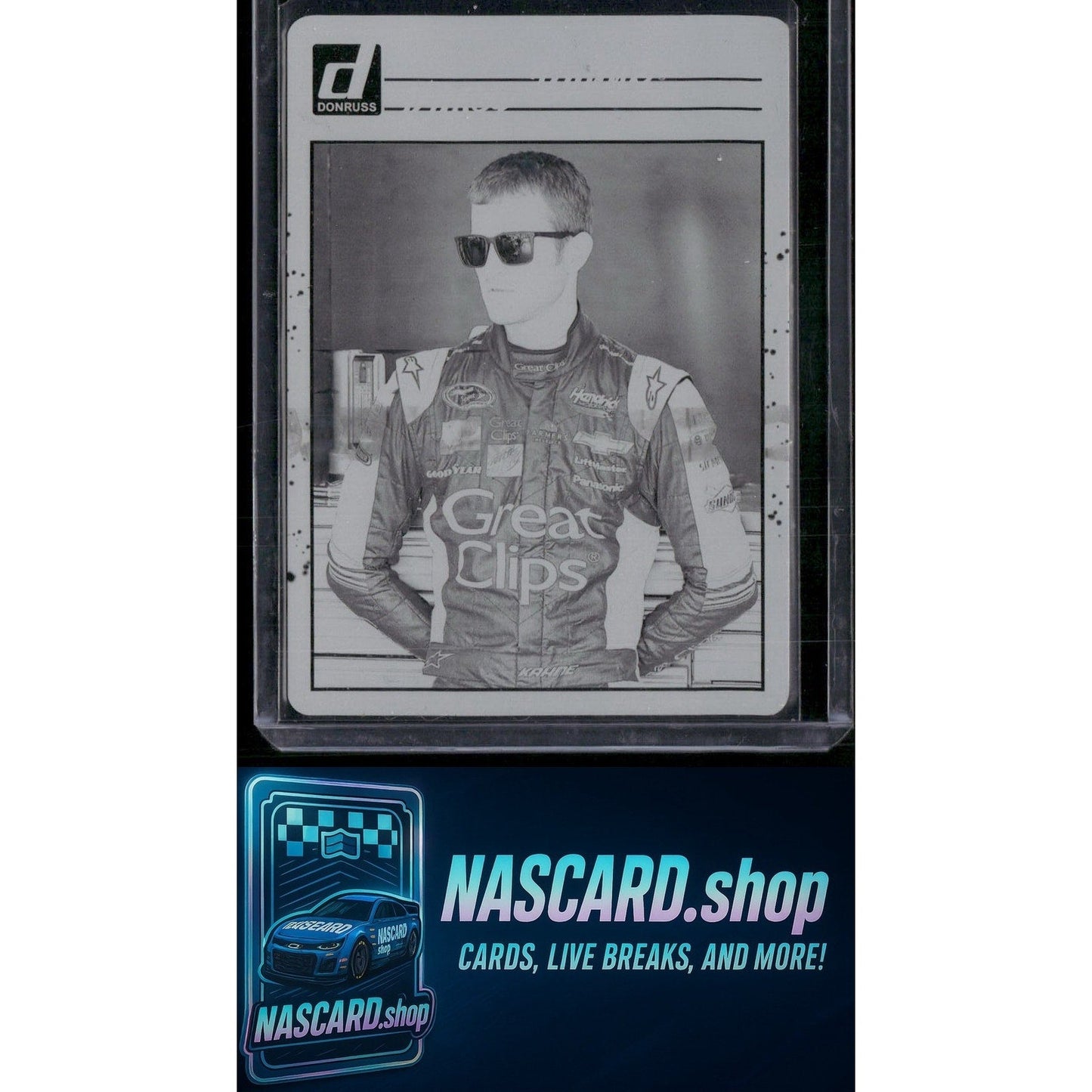 2023 Donruss #183 Kasey Kahne Printing Plates Black #1/1