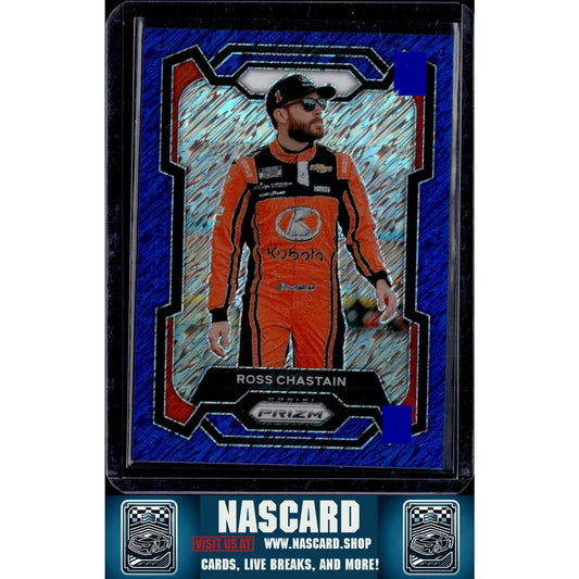 2024 Panini Prizm #51 Ross Chastain Blue Shimmer #/10