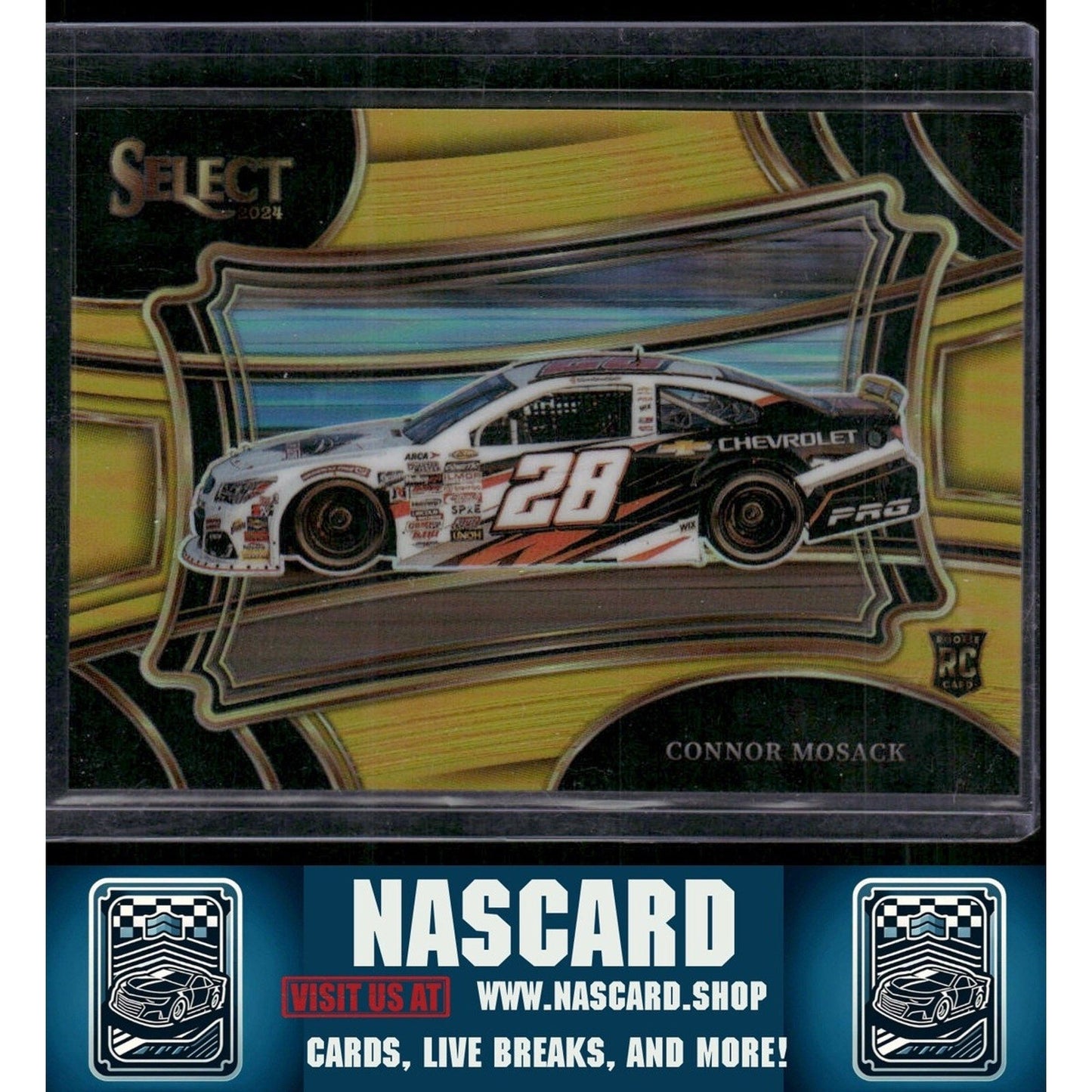 2024 Panini Select #164 Pit Road Connor Mosack Gold Prizms #/10