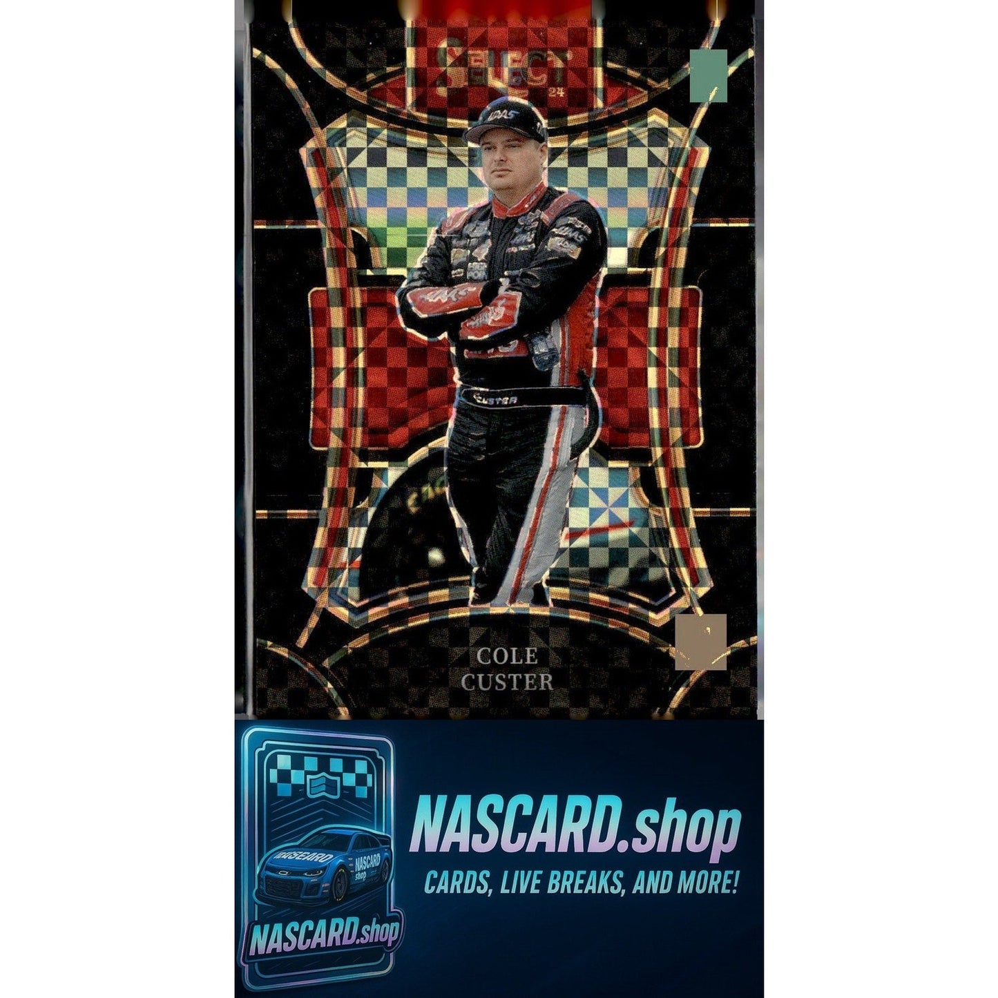 2024 Panini Select Trackside #235 Cole Custer Black Finite Prizms #1/1