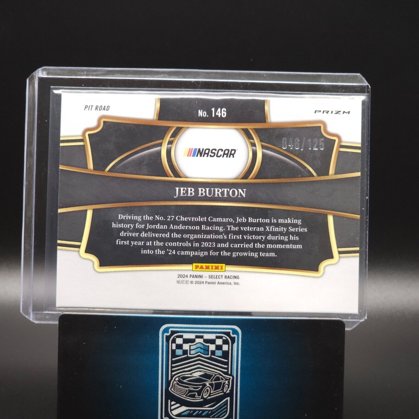 2024 Panini Select - Pit Road Maroon Prizm #146 Jeb Burton /125