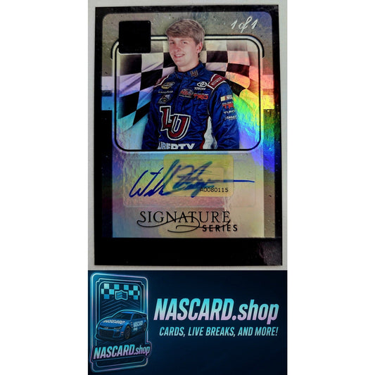 2017 Donruss #SS-WB William Byron Rookie Signature Series Holo Black #1/1