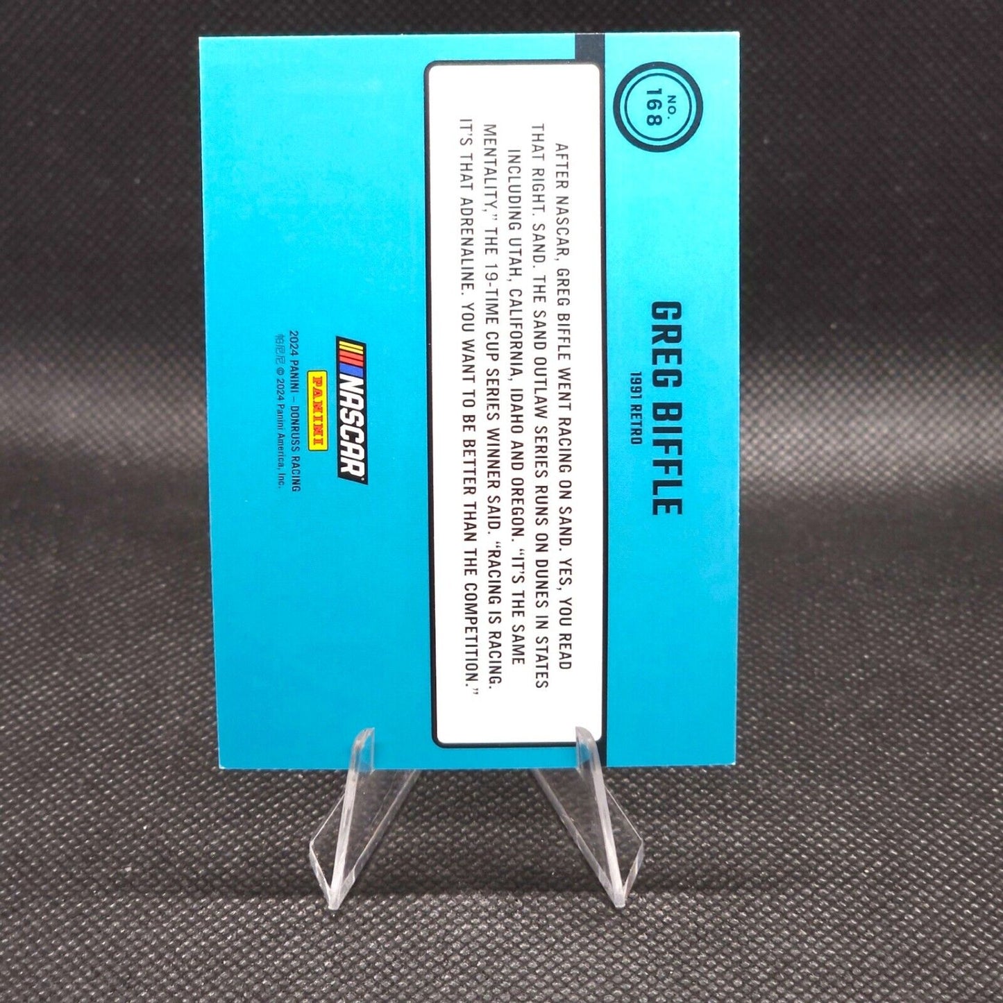 2024 Panini Donruss Racing 1991 Retro Lime Green #168 Greg Biffle 010/149