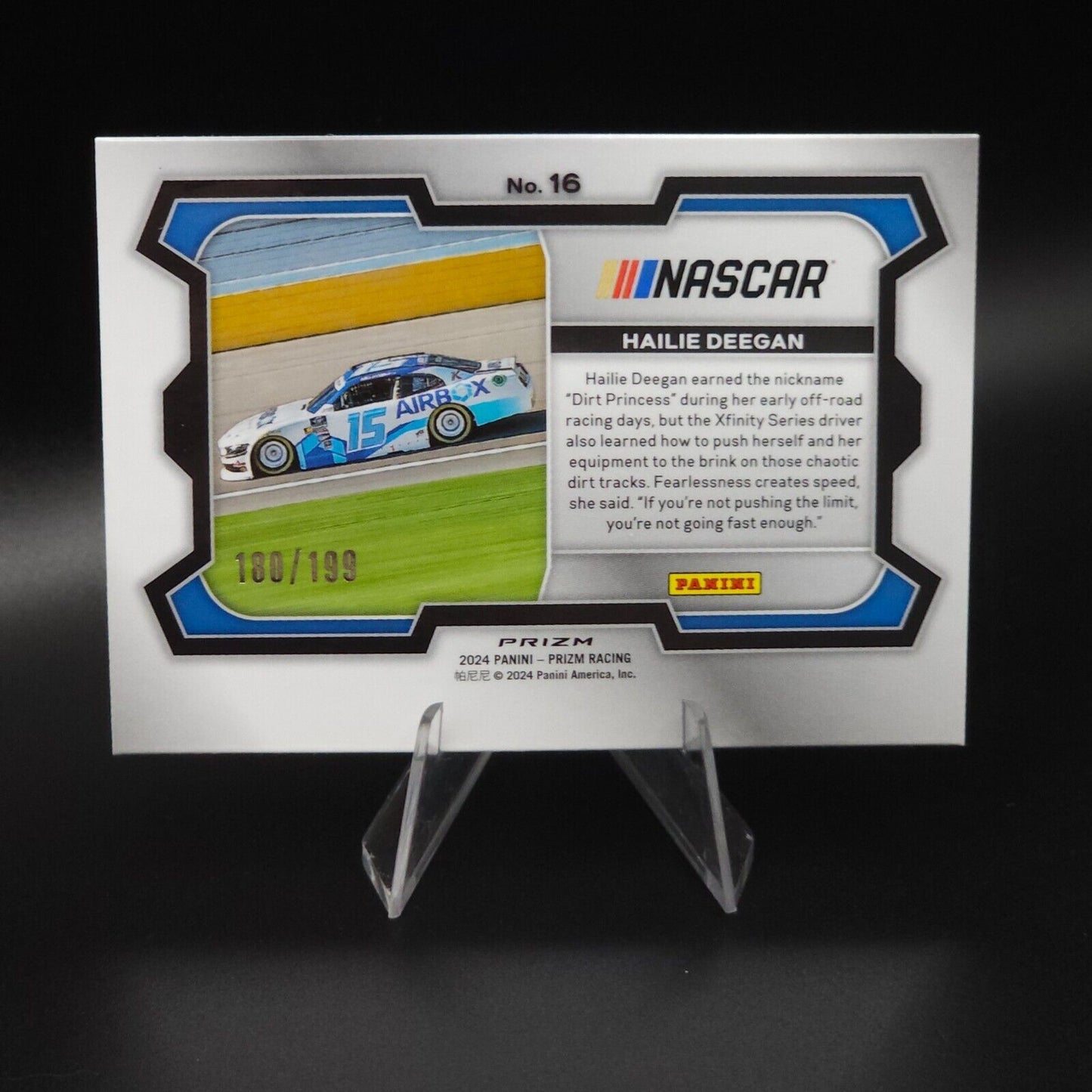 2024 Panini Prizm - Rides Blue Prizm #16 Hailie Deegan /199