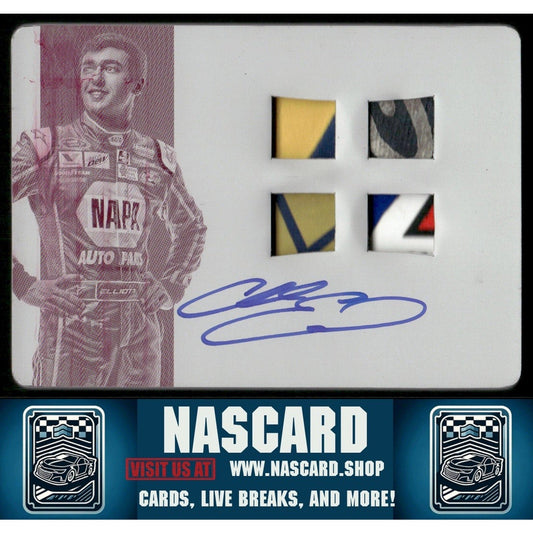 2016 National Treasures Quad Material Auto Printing Plate RC Chase Elliott 1/1