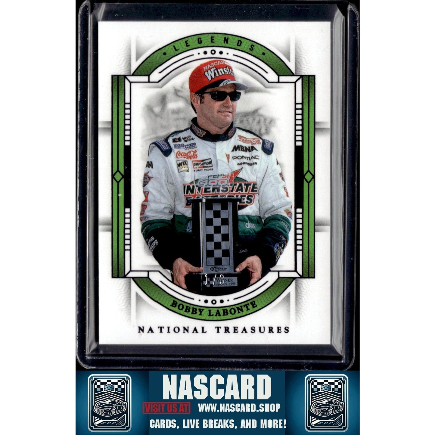 2024 Panini National Treasures #95 Bobby Labonte Purple #1/3